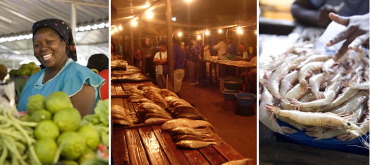 Maputo fish market, Mozambique - photography by Dawie Verwey and Robyn Hodson