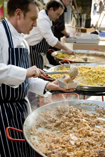 Eastern food event, Spitalfields Fine Food Market, London