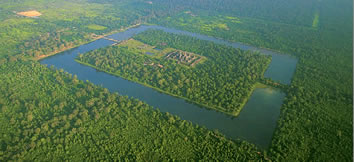 Angkor Wat aerial view, Cambodia. Photograph courtesy of Amanresorts.