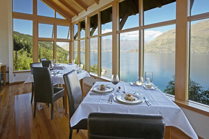 Matakauri Lodge Spa, dining room